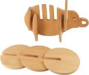 Wooden Elephant Puzzle Coasters Set, Coasters Set of 8 Pieces, Natural Wooden Coasters, Cute Coasters are Decorative and Fun to Use Drink Coasters, Table Coasters